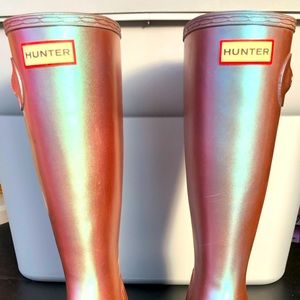 Girls Hunter Rain Boots Size 6